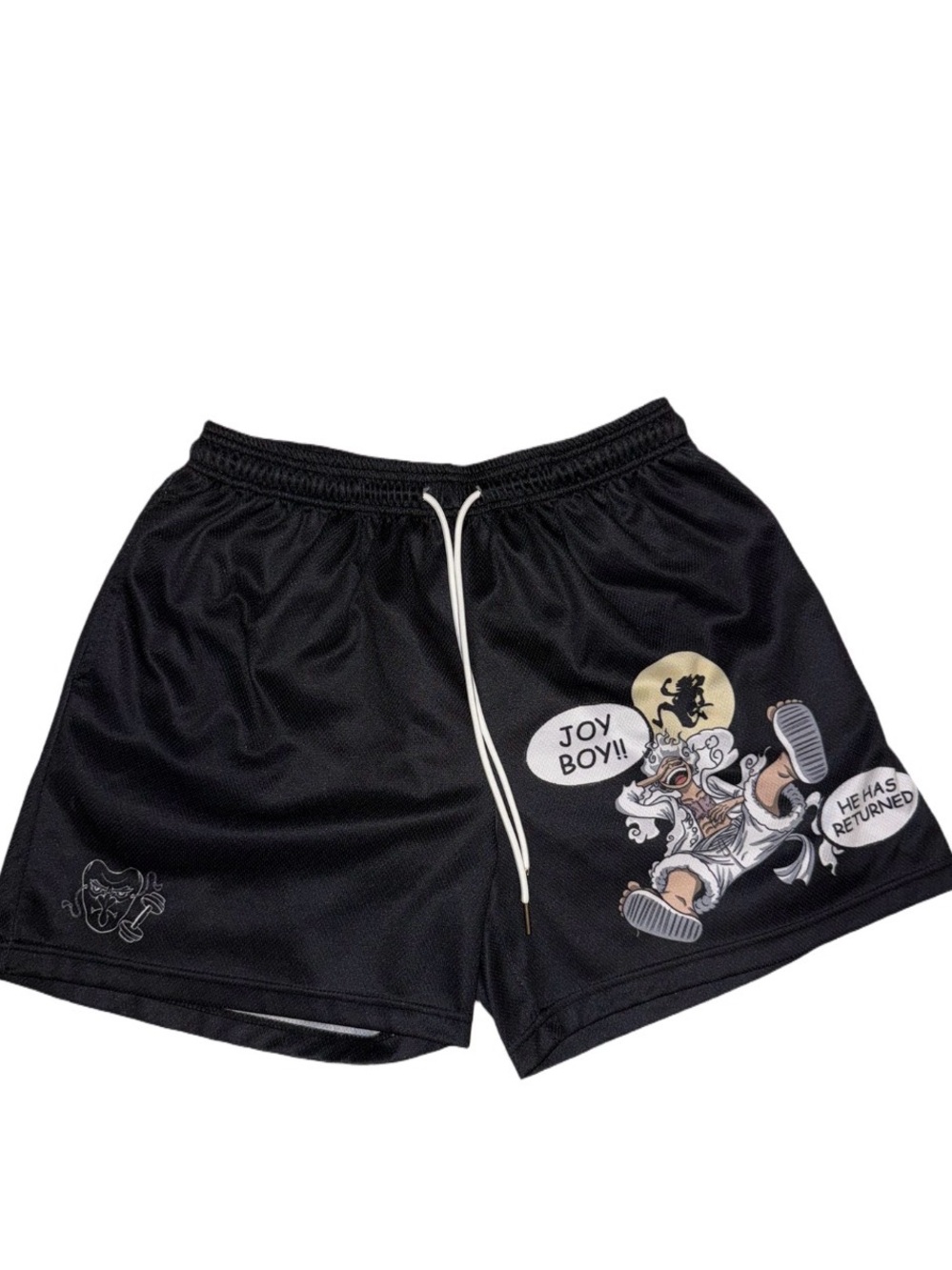 Tengu Athletics One Piece Gear 5 “Joy Boy” Anime Mesh Shorts Men’s Medium